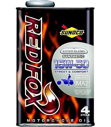Amazon | SUNOCO バイク用エンジンオイル REDFOX 15W-50 MA2 1L